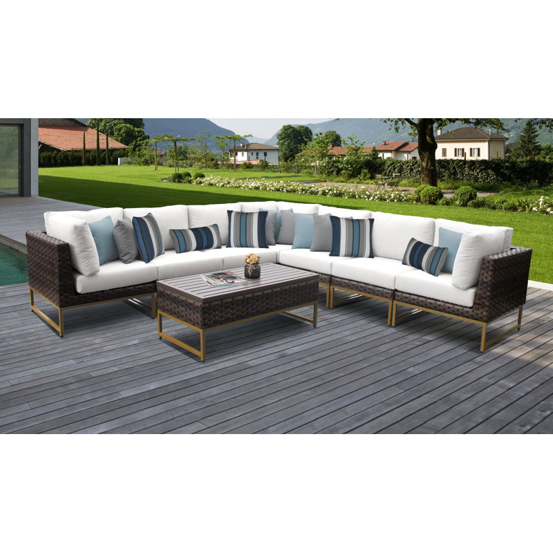 Henson 8 Piece Sectional Seating Group with Cushions AllModern
